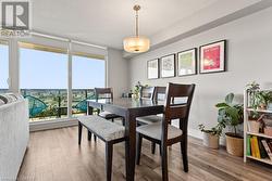 Dining space featuring light hardwood / wood-style floors - 