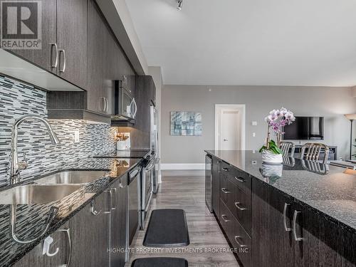 1102 - 45 Yorkland Boulevard, Brampton, ON - Indoor Photo Showing Kitchen With Double Sink With Upgraded Kitchen