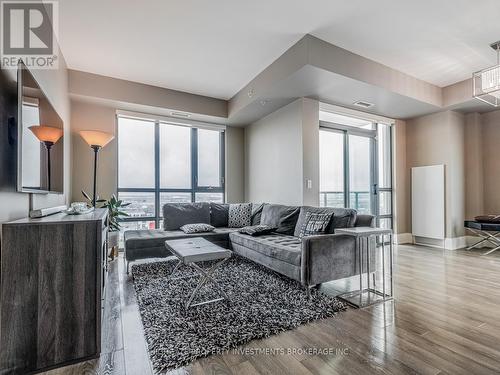 1102 - 45 Yorkland Boulevard, Brampton, ON - Indoor Photo Showing Living Room