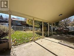 View of patio / terrace featuring a storage shed - 