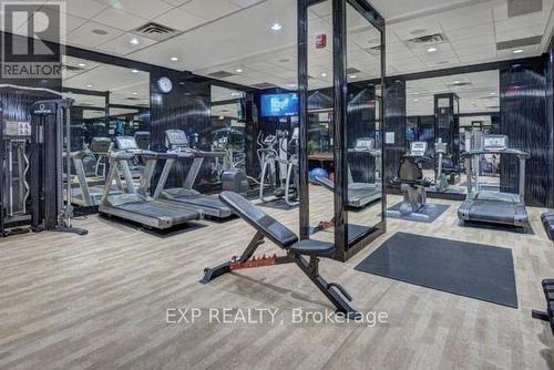 1613 - 310 Burnhamthorpe Road W, Mississauga, ON - Indoor Photo Showing Gym Room