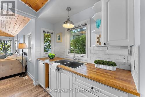 10451 Lakeshore Road, Wainfleet (Lakeshore), ON - Indoor Photo Showing Kitchen With Double Sink