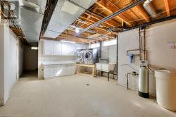 Basement with independent washer and dryer and sink - 