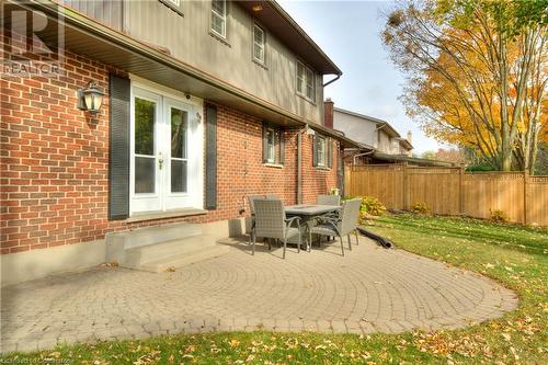 View of patio / terrace with french doors - 147 Dalewood Drive, Kitchener, ON 