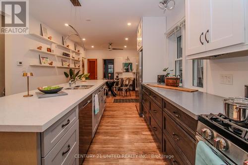 257 Carlisle Avenue, Peterborough (Ashburnham), ON - Indoor Photo Showing Kitchen With Double Sink