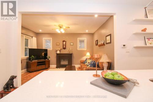 257 Carlisle Avenue, Peterborough (Ashburnham), ON - Indoor Photo Showing Living Room With Fireplace