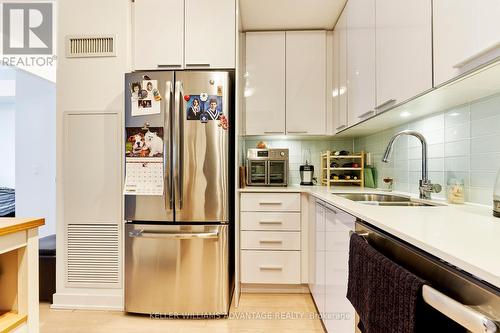 1605 - 10 Park Lawn Road, Toronto, ON - Indoor Photo Showing Kitchen With Double Sink