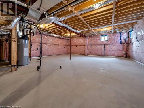 Basement featuring gas water heater - 126 Broadacre Drive, Kitchener, ON 