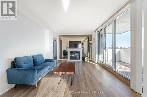 1103 - 10 Muirhead Road, Toronto, ON - Indoor Photo Showing Living Room With Fireplace