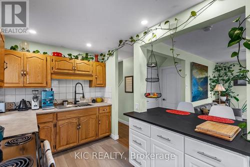 245 Woodbine Avenue, Peterborough (Ashburnham), ON - Indoor Photo Showing Kitchen With Double Sink