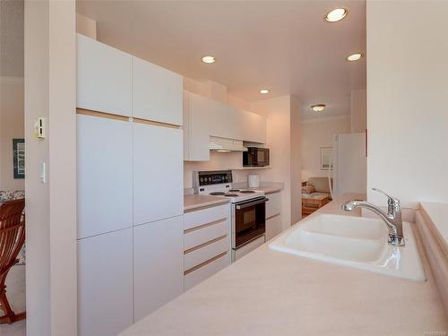 208-205 Kimta Rd, Victoria, BC - Indoor Photo Showing Kitchen With Double Sink