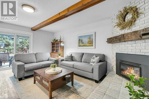 6566 Concession 4 Road, Puslinch, ON - Indoor Photo Showing Living Room With Fireplace