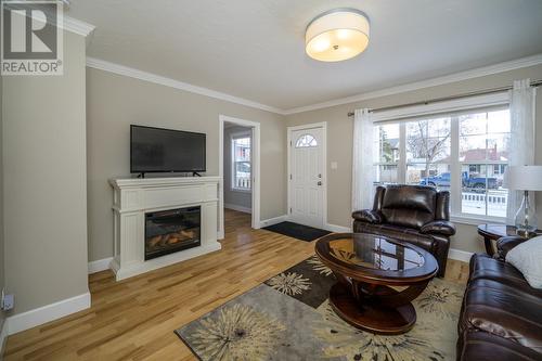 1535 Gorse Street, Prince George, BC - Indoor Photo Showing Living Room With Fireplace