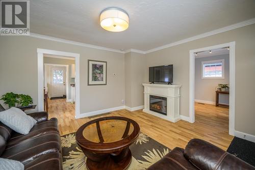 1535 Gorse Street, Prince George, BC - Indoor Photo Showing Living Room With Fireplace