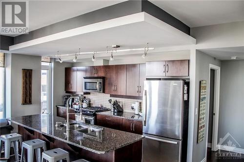 575 Byron Avenue Unit#212, Ottawa, ON - Indoor Photo Showing Kitchen With Double Sink