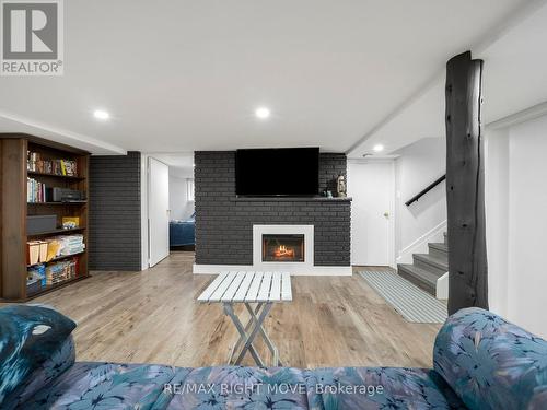 206 Mary Street, Orillia, ON - Indoor Photo Showing Other Room With Fireplace