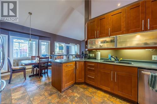 32 Blossom Avenue, Simcoe, ON - Indoor Photo Showing Kitchen With Double Sink