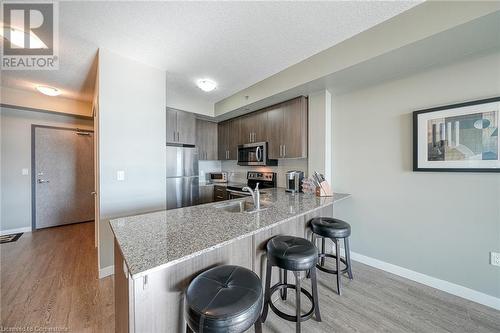 150 Water Street N Unit# 307, Cambridge, ON - Indoor Photo Showing Kitchen With Upgraded Kitchen