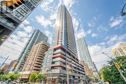 505 - 159 Dundas Street E, Toronto, ON - Outdoor With Balcony With Facade