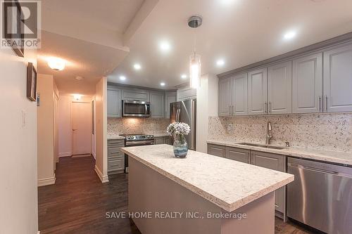 2210 - 299 Mill Road, Toronto, ON - Indoor Photo Showing Kitchen With Stainless Steel Kitchen With Upgraded Kitchen