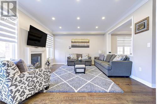 22 Kawana Road W, Brampton, ON - Indoor Photo Showing Living Room With Fireplace