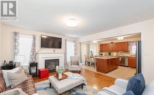 33 Bloom Drive, Brampton, ON - Indoor Photo Showing Living Room With Fireplace