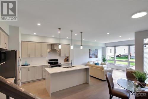 Fabulous Open Concept Main Level - 721 Capricorn Circle, Ottawa, ON - Indoor Photo Showing Kitchen With Stainless Steel Kitchen With Double Sink With Upgraded Kitchen