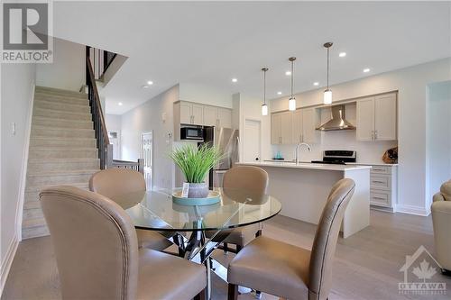 Formal Dining Room with a lovely view of the Backyard - 721 Capricorn Circle, Ottawa, ON - Indoor Photo Showing Dining Room