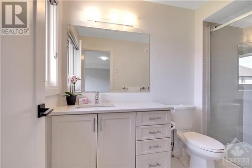 Private 3 Piece Ensuite with Quartz Countertop - 721 Capricorn Circle, Ottawa, ON - Indoor Photo Showing Bathroom