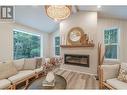 4937 Kyllo Road, 108 Mile Ranch, BC  - Indoor Photo Showing Living Room With Fireplace 