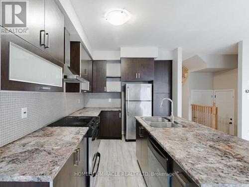 Upper - 414 Queen Mary Drive, Brampton, ON - Indoor Photo Showing Kitchen With Double Sink With Upgraded Kitchen