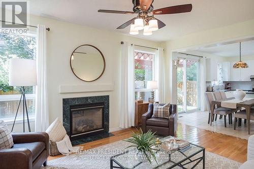 1339 Marshall Crescent, Milton, ON - Indoor Photo Showing Living Room With Fireplace