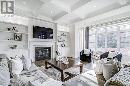 157 Klein Mills Road, Vaughan, ON - Indoor Photo Showing Living Room With Fireplace