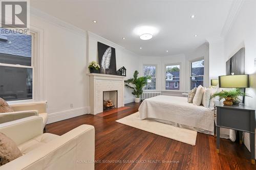 6 Lyall Avenue, Toronto, ON - Indoor Photo Showing Bedroom With Fireplace