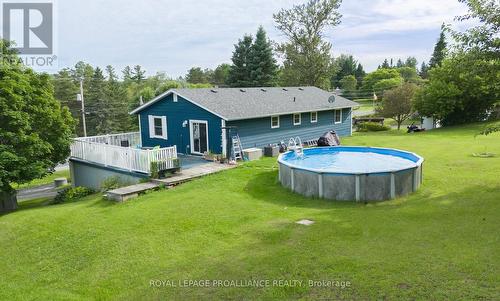 1492 County Rd 5, Quinte West, ON - Outdoor With Above Ground Pool With Backyard