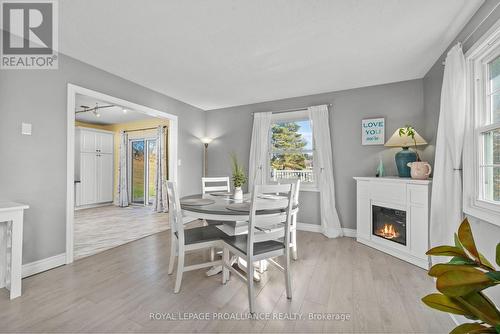 1492 County Rd 5, Quinte West, ON - Indoor Photo Showing Dining Room With Fireplace