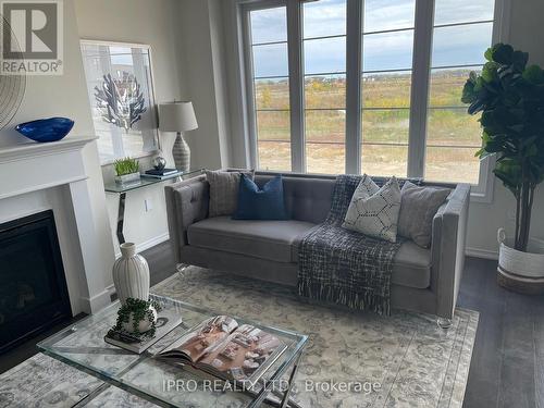 8 Toffee Trail, Hamilton, ON - Indoor Photo Showing Living Room With Fireplace