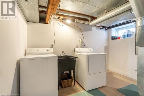 Basement Laundry - 53 Tuxedo Avenue S, Hamilton, ON - Indoor Photo Showing Laundry Room