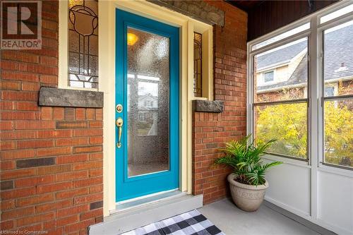 Front Door Covered Entrance - 53 Tuxedo Avenue S, Hamilton, ON - Outdoor With Exterior