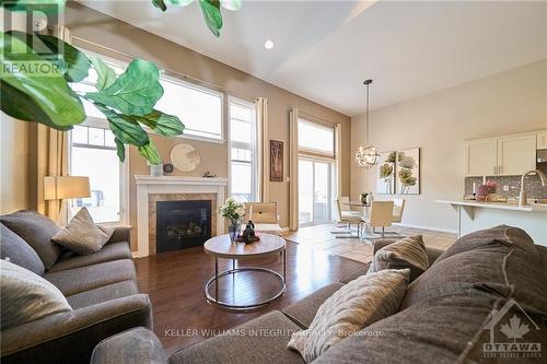 132 Palfrey Way, Ottawa, ON - Indoor Photo Showing Living Room With Fireplace