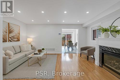 17 Ronan Crescent, Vaughan, ON - Indoor Photo Showing Living Room With Fireplace