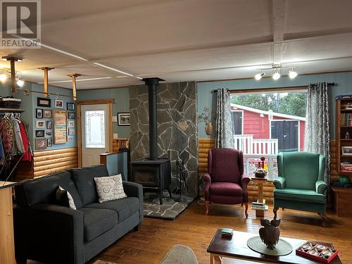 1 Murray Pond, Howley, NL - Indoor Photo Showing Living Room With Fireplace