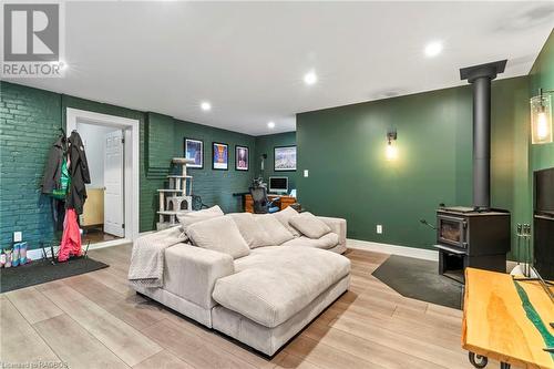 Family room/ new addition with a wood stove - 595 11Th Avenue, Hanover, ON - Indoor