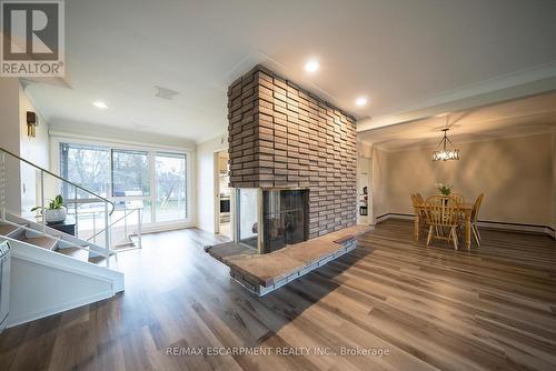 37 Allwood Street, Brantford, ON - Indoor Photo Showing Living Room With Fireplace