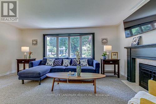 7 Meridene Crescent E, London, ON - Indoor Photo Showing Living Room With Fireplace