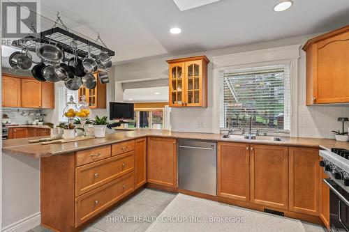 457 Jarvis Street, London, ON - Indoor Photo Showing Kitchen With Double Sink