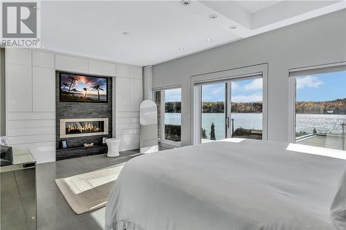 2613 Dube Road, Sudbury, ON - Indoor Photo Showing Bedroom With Fireplace