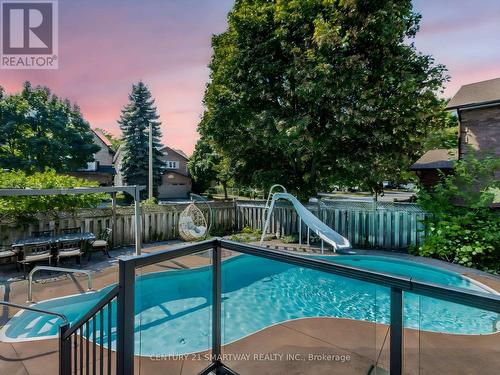 195 Romain Crescent, Oakville, ON - Outdoor With In Ground Pool