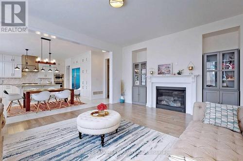 3268 Donald Mackay Street W, Oakville, ON - Indoor Photo Showing Living Room With Fireplace