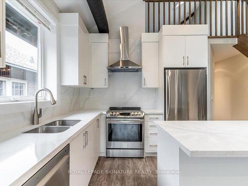 Upper-182 Millwood Rd, Toronto, ON - Indoor Photo Showing Kitchen With Double Sink With Upgraded Kitchen